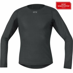 Pánsky termo nátelník s dlhým rukávom GORE M WS Base Layer Thermo Long Sleeve Shirt Black