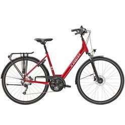 Rekreačný bicykel TREK Verve 2 Equipped Lowstep Rage Red 2022