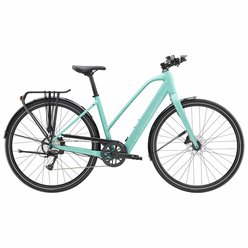 Ľahký mestský elektrobicykel TREK FX+ 2 Stagger LT Blue Sage 2025