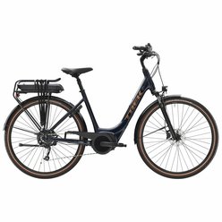 Pohodlný elektrobicykel TREK Verve+ 2 Lowstep Gen 2 Deep Dark Blue - veľkosť XS