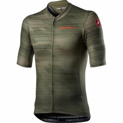 Pánsky cyklistický dres s krátkym rukávom CASTELLI RAPIDO Military Green