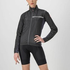 Ľahká dámska cyklistická bunda CASTELLI SQUADRA STRETCH Light Black