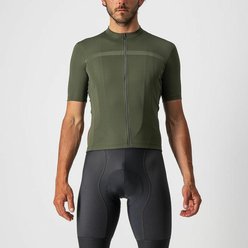 Pánsky cyklistický dres s krátkym rukávom CASTELLI CLASSIFICA Military Green