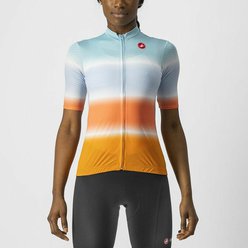 Dámsky cyklistický dres s krátkym rukávom CASTELLI DOLCE Skylight/Orange