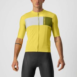 Pánsky cyklistický dres s krátkym rukávom CASTELLI 22023 PROLOGO 7 Svetlo žltá