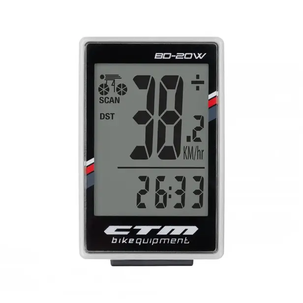 Cyklopočítač CTM, BD-20W, Biely