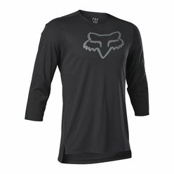 Pánsky cyklo dres FOX Flexair 3/4 Delta Jersey Black