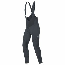 Pánske zimné nohavice GORE C3 Bib Tights+ GORE-TEX INFINIUM™ WINDSTOPPER® Čierne