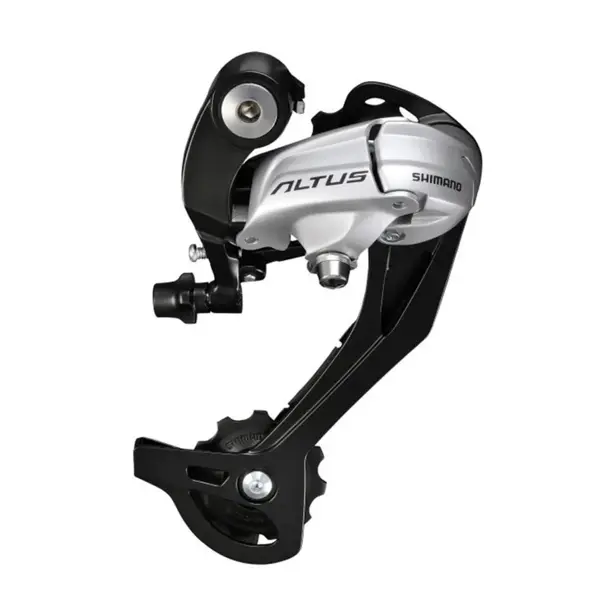 Prehadzovačka SHIMANO Altus RD-M370 9-k. strieborná super dlhé ramienko