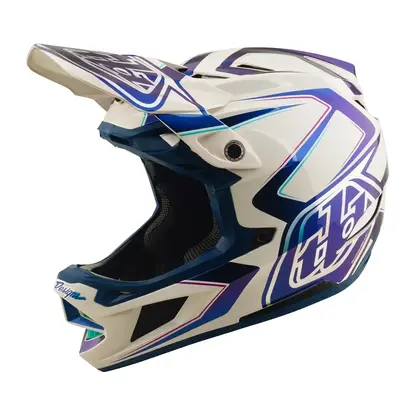 Cyklistická prilba TROY LEE DESIGNS D4 MIPS Flared White/Indigo